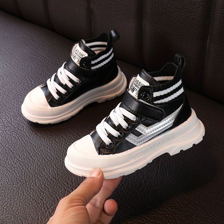 Children's%20Shoes%20High-Top%20Children's%20Casual%20Shoes%20Boys%20Girls'%20Sneakers%20Fashion%20Shoes%20Spring%20and%20Autumn%20New%20Mid-Top%20Board%20Shoes%20Biscuit%20Shape%20Shoes%20-%20Image%205