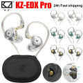 KZ-EDX pro Dynamic Wired Earphones HIFI Stereo Bass Music Earbuds In Ear Sport Headphones+Bag Stereo Gaming Headset with Mic. 