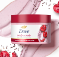 Dove Exfoliating Body Polish Crushed Cherries & Chia Milk Body Scrub. 