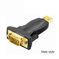 USB To DB9 Serial Adapter Gold Plated Male To Male Female RS232 FTDI PL2303 Converter Plug Adapter for Laptop Computer. 