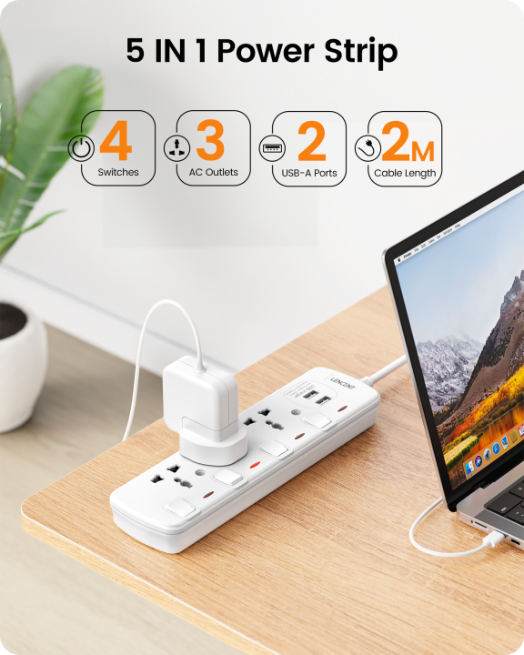 Lencent%20Extension%20Lead%20with%20USB%20Slots,%204%20Way%20Universal%20Socket%20Outlets%20Power%20Strips%20with%204%20USB%20(4.5A)%20Plug%20Extension%20with%202-Meter%20Extension%20Cord%20Cable%20for%20Home%20Office,%20with%20Individual%20Switches%20-%20Image%203