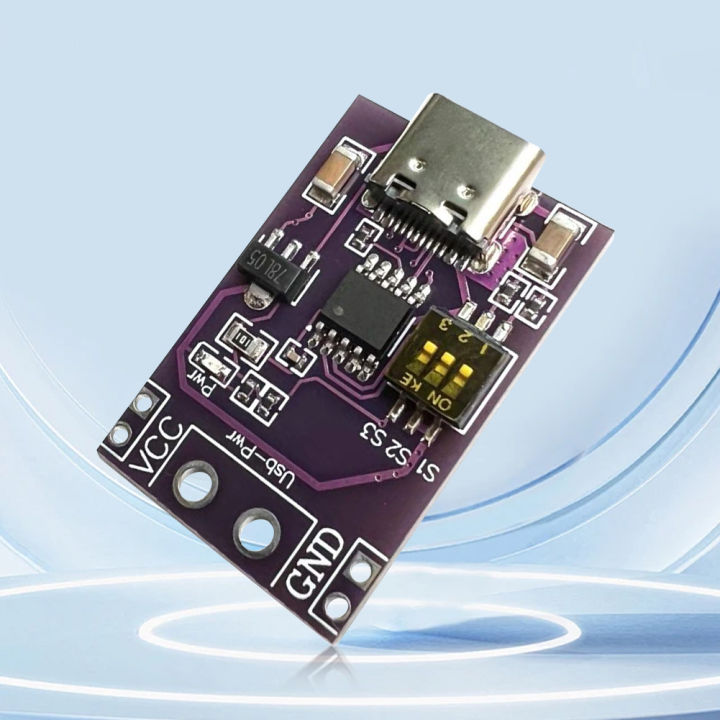 PD/QC/AFC Fast Charge Decoy Trigger Type-C Decoy Module Board with DIP ...