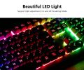 Gaming Keyboard, Mouse Mechanical Feeling RGB LED Backlit (Black & RAINBOW LIGHT). 