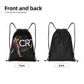 Cr7 Cristiano Ronaldo Signature Drawstring Bags Sports Backpack Gym Sackpack Football String Bag for Cycling. 