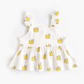 Summer Princess Baby Girls Clothing Set Cotton Newborn Baby Clothes Cute Toddler Girls Tops + Bloomer 2pcs. 