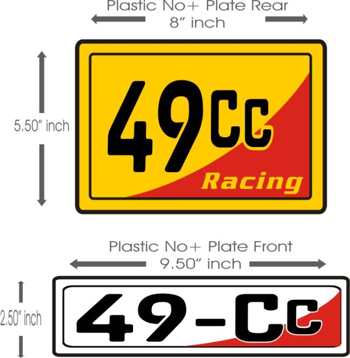thumbnail image 2 of Scooter Tag – No License Plate Required, 49cc 49 CC, Diamond Etched Metal, 7x4 Inches 2 of 2