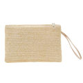 Weaving Bag Fashion Ladies Wristlet Clutch Women Daily Money  Clutch Solid Straw Woven Coin Purse Beach Wallet Card Holder Lonni. 