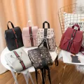 【WEJA】Lock Backpack Travel Womens Bags Packs Shoulder Bag Beg Wanita Perempuan Girl Student Women Perempuan Lady Sling Bag for Raya Murah Pretty Hadiah Gift Korea Japan Travel Handbag Dinner Outing. 
