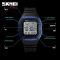 【Miga Plaza】SKMEI 1278 Men's Sports Watch Dual Time 5 Groups Daily Alarm Snooze Hourly Chime Timer Chronograph Countdown Calendar 50m Waterproof Backlight. 