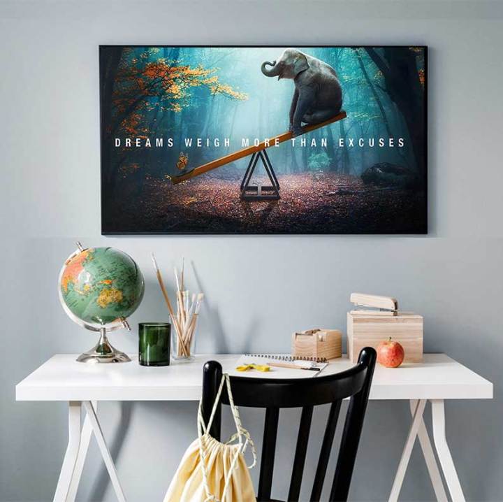 Wall%20prints%20and%20peninsula%20wildlife%20elephant%20black%20African%20canvas%20painting%20Scandinavian%20Cuadros%20living%20room%20art%20painting%20-%20Image%205