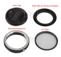 Camera Macro Lens Reverse Adapter Set For Eos 70d 80d 700d 750d 800d 1200d 100d 200d 5d2 5diii 5div 6d Ii 77d 7d Dslr. 