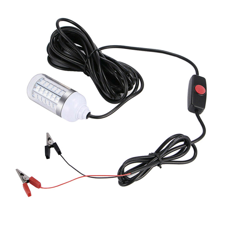 12V 108 LEDs Submersible Fishing Light Underwater Crappie Lure Lamp IP68 White