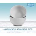 Set of 5 Ceramic Bowl sets(5inch) of 5 New Century Cereal and Soup Bowls for Rice, Dessert, Salad, Snack Kitchen Dishwasher & Microwave safe (White, 5.5INCH). 