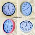 20cm Diameter Wall Clock Simple Style High-precision Battery Operated Round Hanging Clock Easy-to-Read Non-Ticking Quartz Clock Wall Decor. 