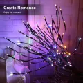 Auoyo LED Artificial Plants String Light Powered Fairy Lights Super Bright For Christmas, Decorations and other events Home Decoration. 