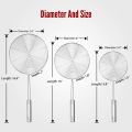 Extra Large Spider Strainer 18cm Skimmer Spoon for Frying and Cooking - Stainless Steel Wire Pasta Strainer with Long Handle, Professional Kitchen Skimmer Ladle. 