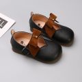 Children's Shoes Children's Children's Leather Shoes Princess Style Artistic Flat Shoes Super Soft Latest Kindergarten Western Style Girls Single-Layer Shoes. 
