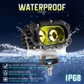 ♛COLIGHT 1PC Super Bright 4inch 48W Offroad LED Work Light Bar Spot Flood Beam DRL 4x4 LED Fog Yellow Light ATV LED Bar For Lada Truck Car 12v 24v. 