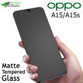 Perfect A15 A15s Stylish Full Cover Matte Texture Tempered Glass non Shining Screen Protector Frosted Glass for OPPO A15 and OPPO A15s. 