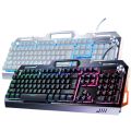 Gaming Keyboard RGB keyboard Cyan Axis Keyboard with multi media key. 