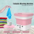 LSW 6.5L Portable Small Foldable Washing Machine with Spin Dryer For Socks Underwear Panties Washer Household Mini Washing Machine. 
