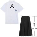 Taiwan Normal University Secondary School Uniform jk Uniform Long Sleeve Shirt College Style Sports Meeting Business Attire High School Spring and Summer Short Sleeve. 