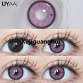 Xujiguanghui ZEBF--UYAAI 1 Pair Purple Lenses for Eyes Color Contacts Anime Colored Lens Violet Pupils for Woman Y2K Lenses for Natural Eyes. 
