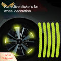 SuperRide 20pcs Car Wheel Sticker Reflective Stripe Waterproof Car Wheel Hub Sticker Driving Tape for Vehicle. 