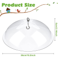 2 Pack Bird Feeders Protective Cover Dome Protective Dome for Hanging Bird Feeders for Garden. 
