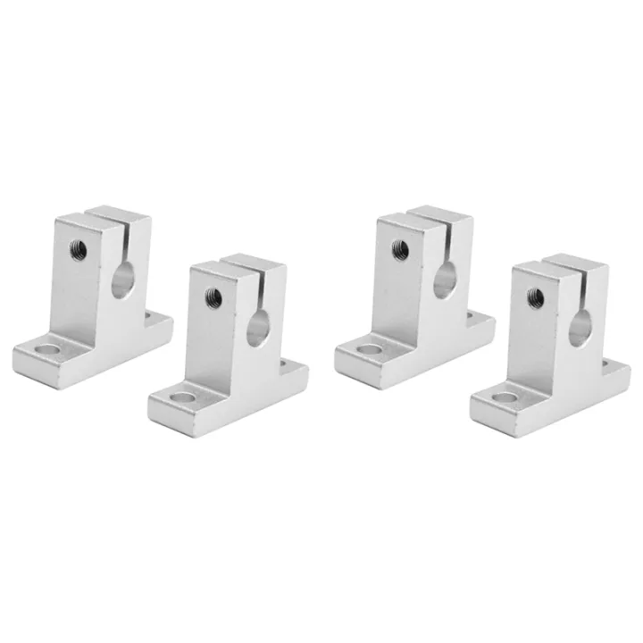 4 Pcs Linear Motion Rail Clamping Rod Rail Guide Support Shaft Bracket ...
