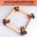 Wood Angle Clamps 90 Degrees Woodworking Corner ClampRight Clips DIY Fixture Hand Tool Set for Taper,T Joints,Plate. 