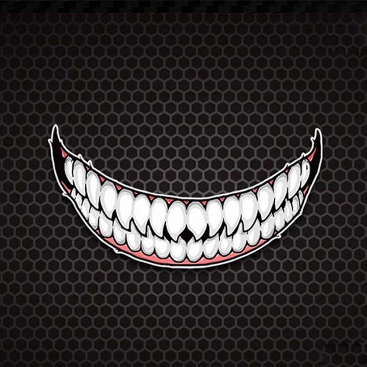 Fuel Decoration Sticker Evil Creative Marks Headlight Decal Waterproof ...