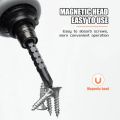 LeiyanOriginal mini screwdriver Mini Ratchet Screwdriver Rotating Handle Set CRV Telescopic Detachable Multi Shaped Short Handle Cross Triangle Head Repair Tool. 