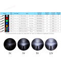 【GlobalTrendz】20pcs m 12V Prewired LED Light Beads Blinking White Red Green Blue Yellow RGB Fast Slow Flash Flashing Pre Wired Lamp Bulb. 