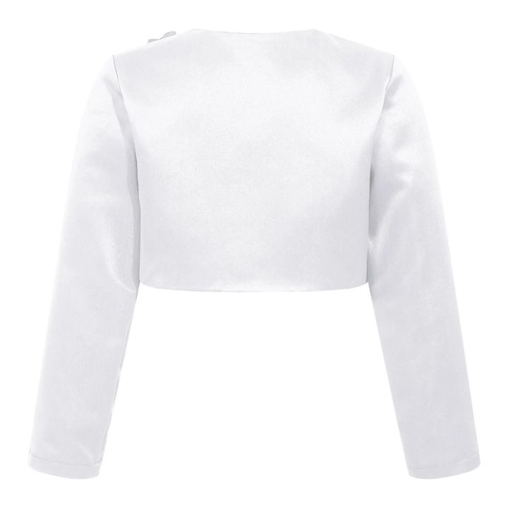 Kids%20Girls%20Satin%20Bolero%20Jackets%20Rhinestone%20Flower%20Elegant%20Cardigan%20Long%20Sleeve%20Open%20Front%20Shrug%20Cape%20Wedding%20Party%20Dress%20Outwear%20-%20Image%202