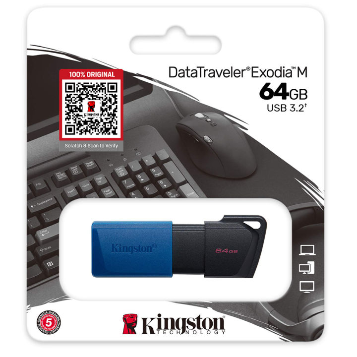 Kingston 64GB Data Traveler Exodia M USB 3.2 Pen Flash Drive