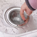 Stainless Steel Mesh Sink Strainer Kitchen Drain Food Slag Mesh Sink Filter Strainer Cleaner Bathroom Hair Catcher Stopper Plugs. 