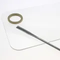 Clear Acrylic Makeup Palette Set Stainless Steel Toner Stick Nail Art Makeup Palette Beauty Tools. 