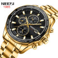 NIBOSI Brand's New Fashion, Business, Deluxe Time Code Watch, Sports Quartz Men's Watch. 