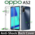 Torofy Clear Soft TPU Case for OPPO A52 Shockproof AntiShock Bumper with Transparent Hard Edges. 