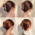 Korean Hair Clip Catch Hairclips Gold Metal Hair Claw Accessories Ins New Girls. 