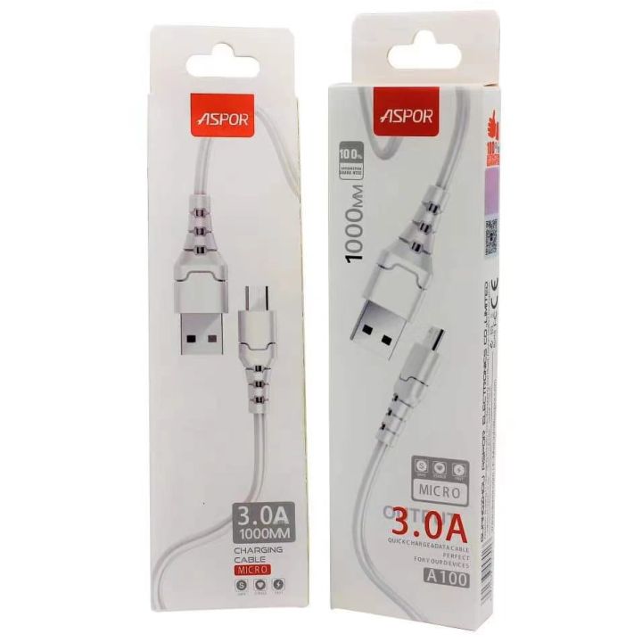 ASPOR%20A100%203A%201M%20Lightning%20Micro%20Type-C%20To%20USB%20Max%202.4A%20Fast%20Charging%20Cable%20For%20iPhone%20And%20Android%20Phones%20-%20Image%206