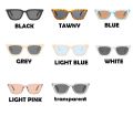 Women's Fashion Cat Eye Elegant Curve Sunglasses Trend Casual Frame Female. 