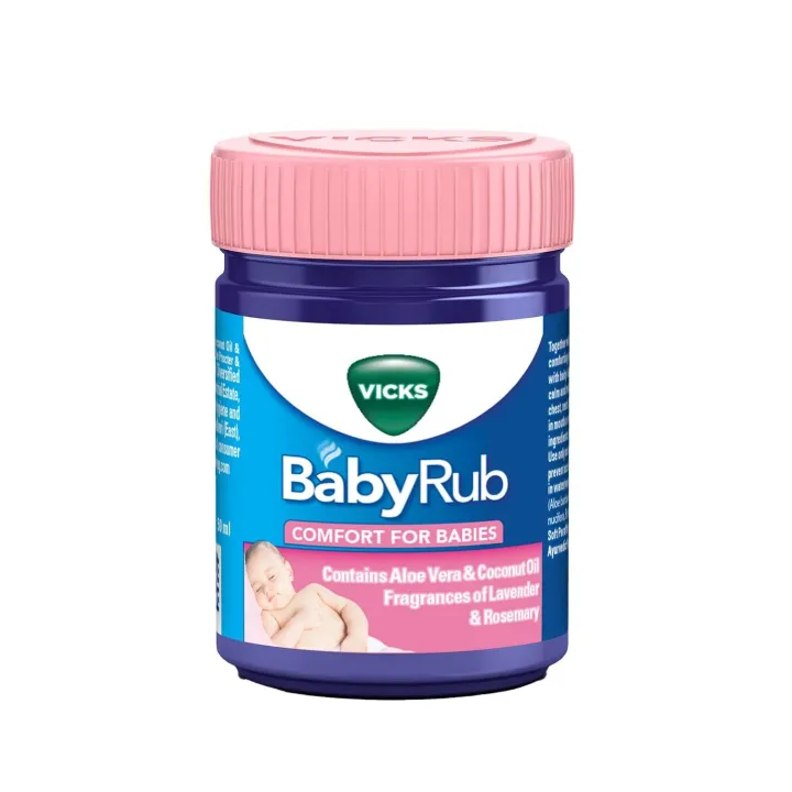 Vicks BabyRub 50ml, Specifically for Babies-Moisturize, Soothe and Relax your baby"