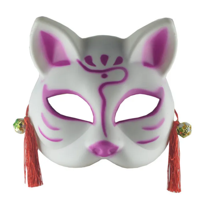 Japanese%20Anime%20High-quality%20Festival%20party%20Hand-painted%20Cosplay%20Anime%20Half%20face%20Demon%20Slayer%20for%20Masquerade%20ball%20Halloween%20-%20Image%203