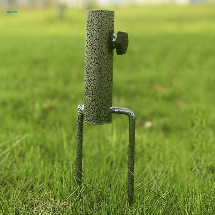 Parasol%20Umbrella%20Base%20Stand%20Outdoor%20Garden%20Metal%20Parasol%20Holder%20w/%202%20Forks%20Pipe%20Diameter%204cm%20-%20Image%203