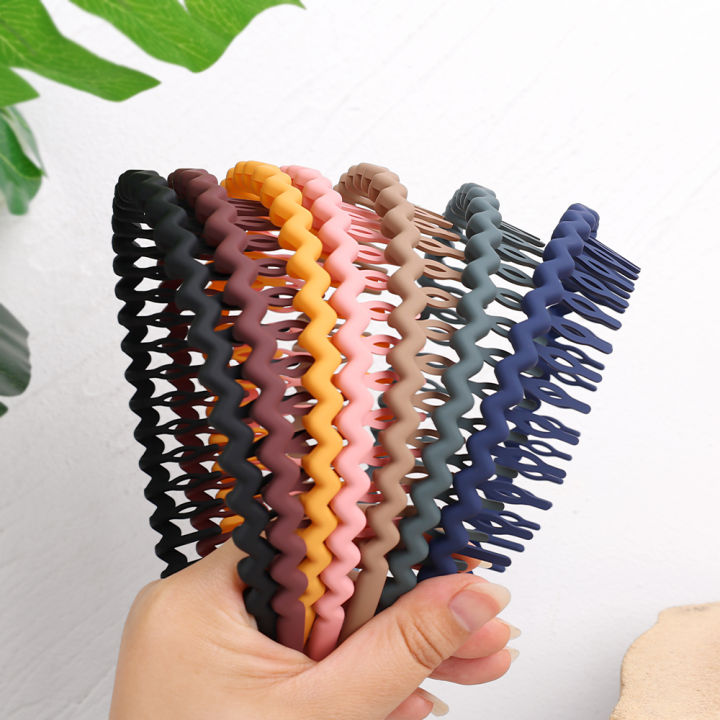 Fashion%20Simple%20Wave%20Headbands%20For%20Women%20Frosted%20Solid%20Color%20Toothed%20Non-slip%20Hair%20Bands%20Girl%20Face%20Wash%20Sports%20Hairbands%20Hair%20Accessories%201Pcs%20-%20Image%207