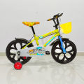 SIRIUS BMX Kids Bicycle, Plastic Wheel Foam Tyre 16-inch Kids Cycle with Support Wheel, Include a Basket and a Bell, Available in Blue, Pink Yellow Color. 