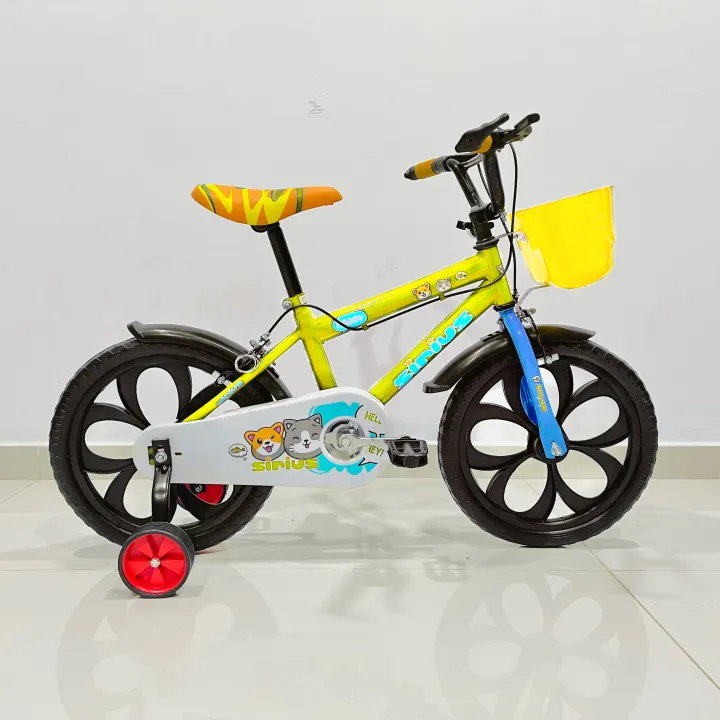 SIRIUS%20BMX%20Kids%20Bicycle,%20Plastic%20Wheel%20Foam%20Tyre%2016-inch%20Kids%20Cycle%20with%20Support%20Wheel,%20Include%20a%20Basket%20and%20a%20Bell,%20Available%20in%20Blue,%20Pink%20Yellow%20Color%20-%20Image%202