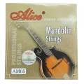 Alice AM05 Mandolin separate Strings Loose, Loop End, E-A-D-G x2, 0.011/0.015/ 0.026/ 0.040inch one by one Plated Steel Plain String, Silver-Plated Copper Alloy Winding, (85/15 Bronze Color) Anti-Rust Coating kandy musical hub. 